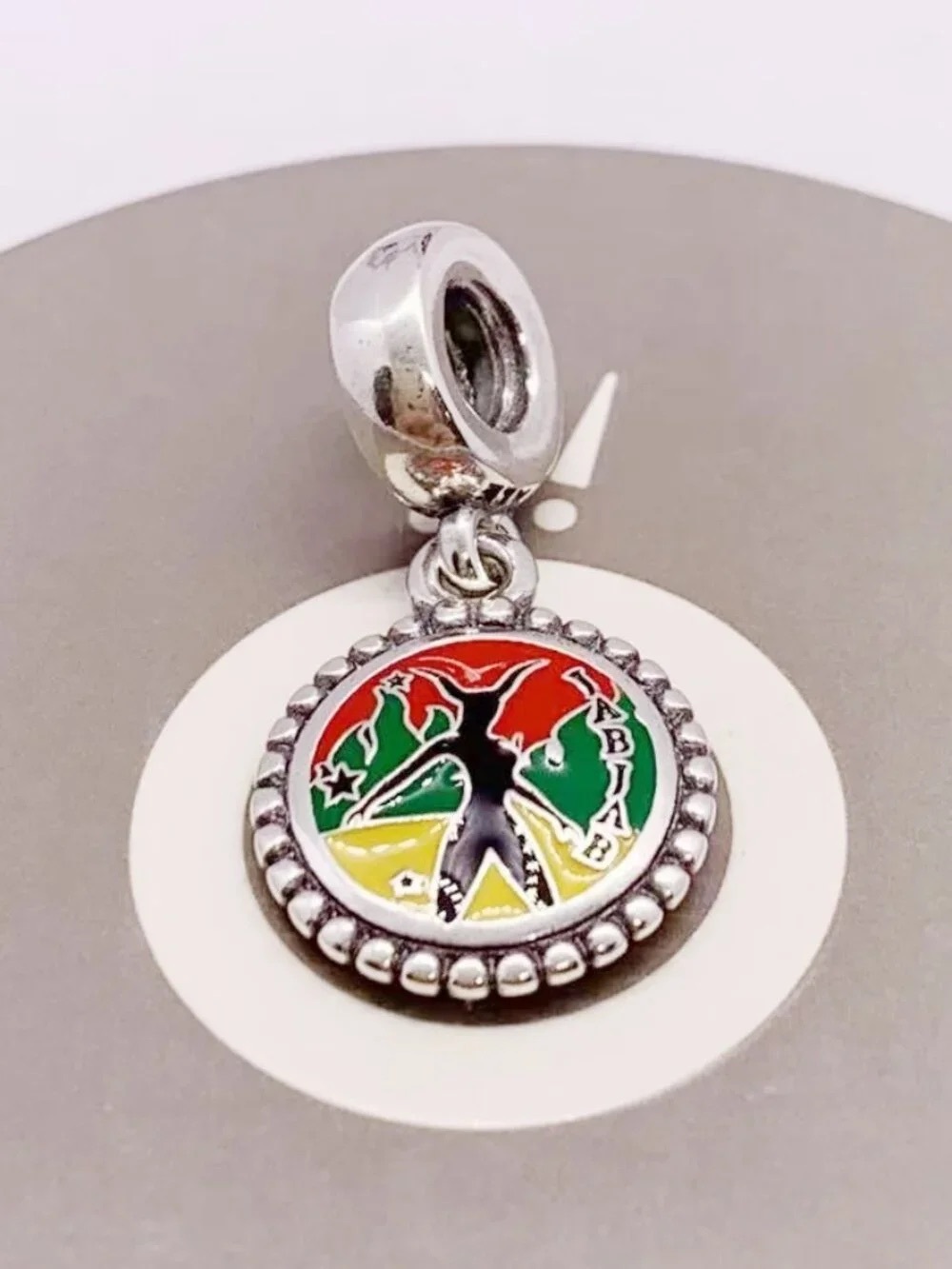 Pandora Enamel Tree of Life Dangle Charm in Red, Green & Yellow